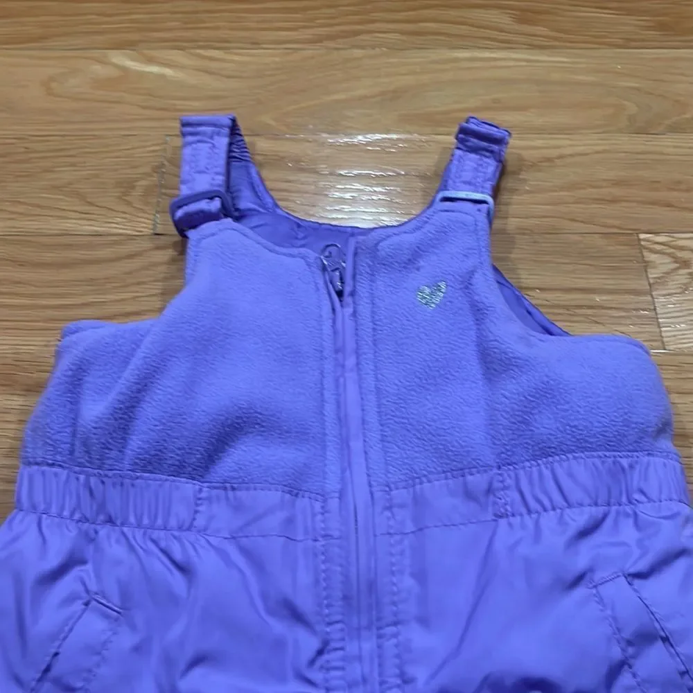 OSHKOSH B’Gosh girls bib snow pants size 24 months.